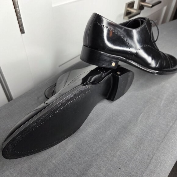 Men\'s Louis Vuitton Vintage Black Leather Cap-Toe RARE Oxfords - Size 9.5 COA main image 7